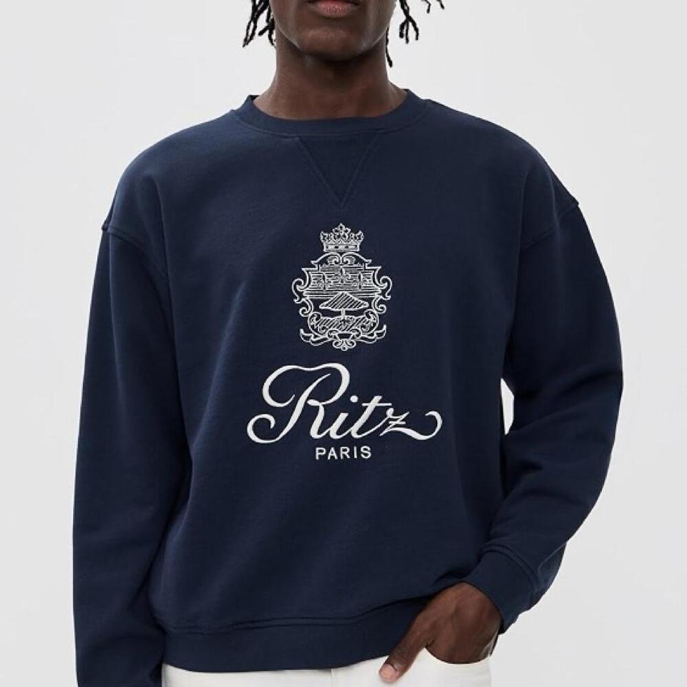 Frame navy blue sweatshirt with